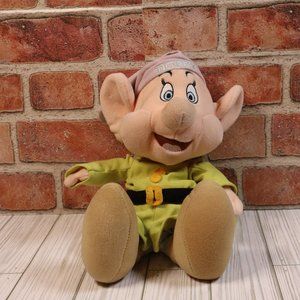 Disney Snow Whites Dopey Plush 13"